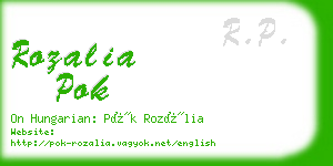 rozalia pok business card