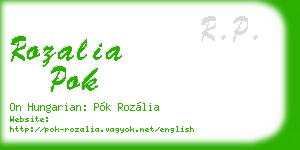 rozalia pok business card